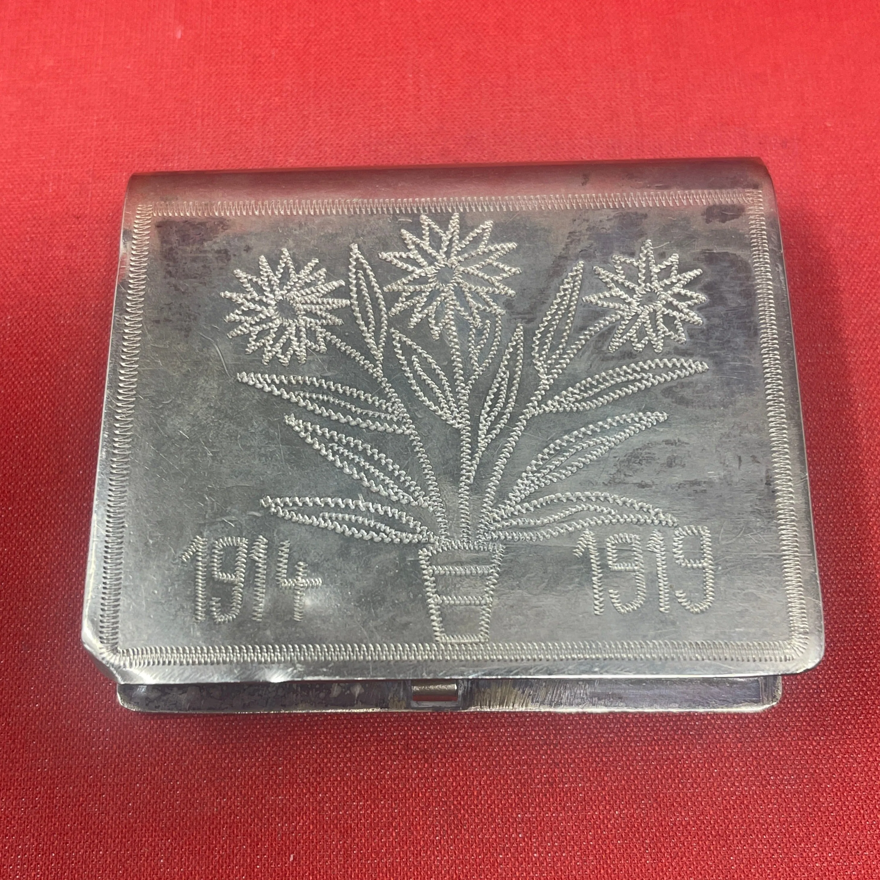 WW1 German Trench Art Tobacco Tin