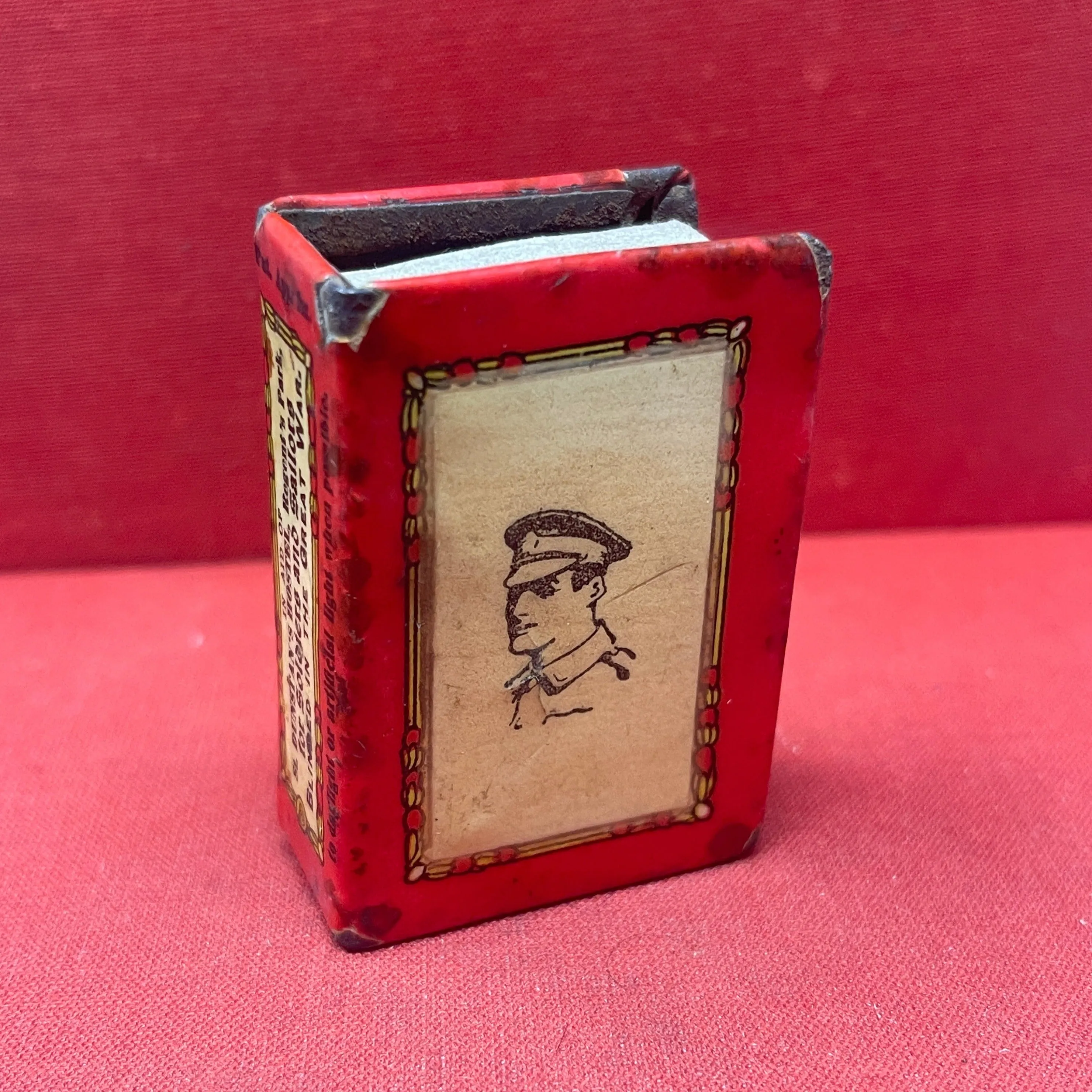 WW1  Souvenir Of The Great War Tommy Matchbox Holder