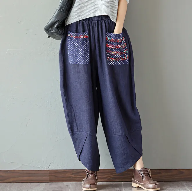 Yauvana Wide Leg Harem Pants